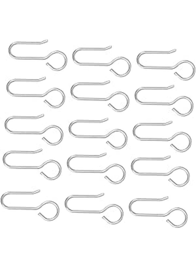 No Drilling Ceiling Curtain Hooks Set of 50 for Drapes Window and Shower Rods - Image 1