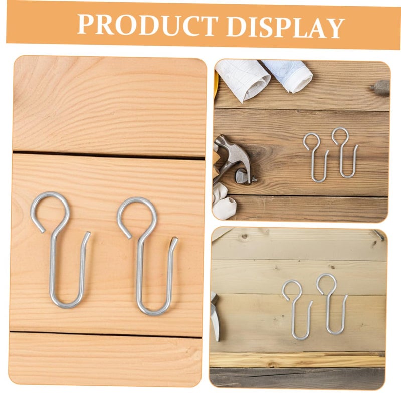 No Drilling Ceiling Curtain Hooks Set of 50 for Drapes Window and Shower Rods - Image 4