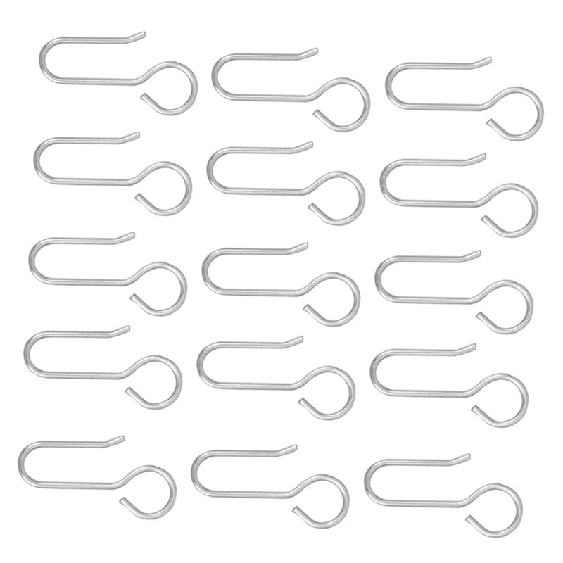 No Drilling Ceiling Curtain Hooks Set of 50 for Drapes Window and Shower Rods - Image 2