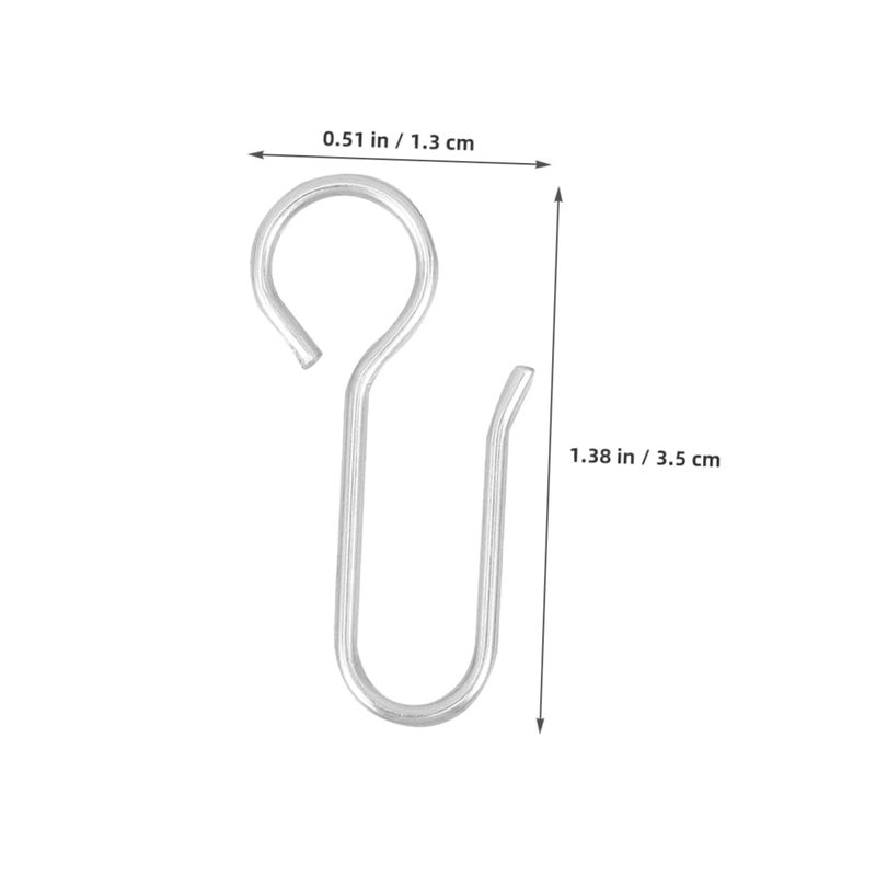 No Drilling Ceiling Curtain Hooks Set of 50 for Drapes Window and Shower Rods - Image 3