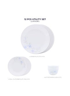 Corelle Corelle Lapinue1-12 Pc Breakfast Set | for Family of 4| Break & Chip Resistant | Lightweight & Durable | Microwave & Dishwasher Safe  - Image 2
