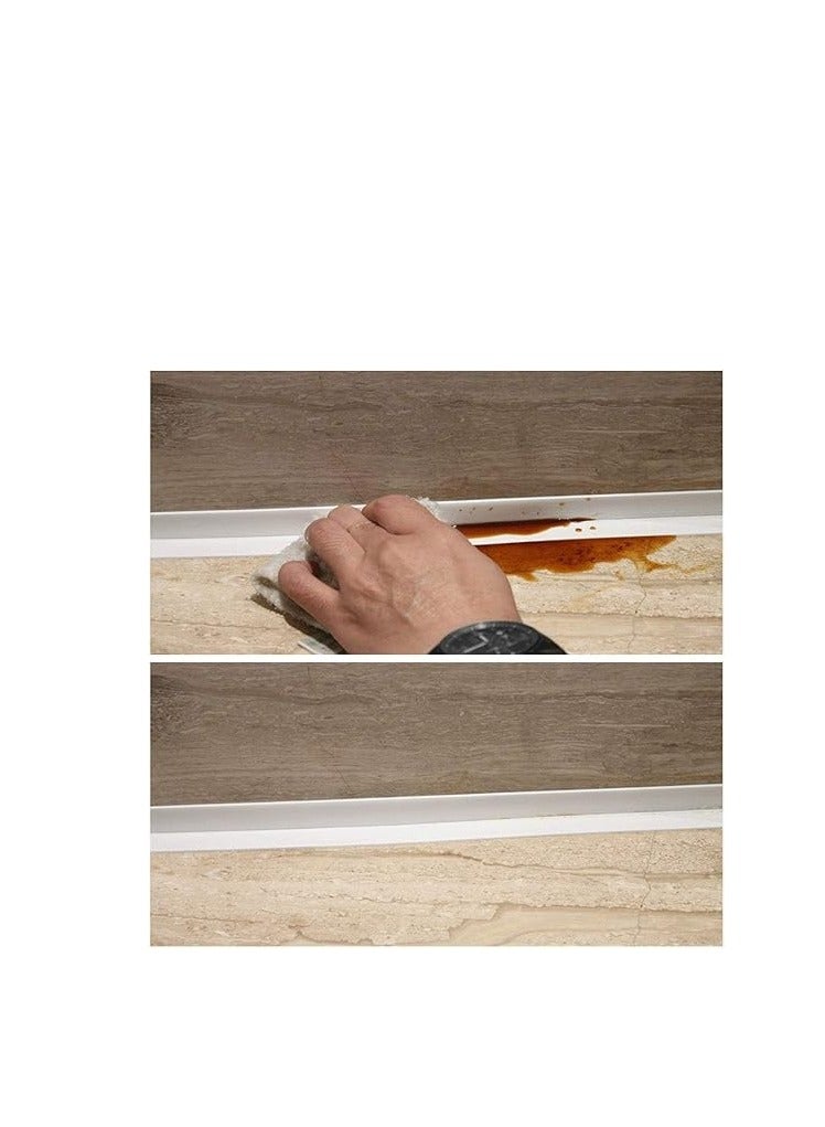 Spaceshoop Waterproof Seal Strip Length Self Adhesive Caulk Sealer Tape Bath and Wall Sealing Strip Sink Basin Edge Trim (multicolor)  - Image 4