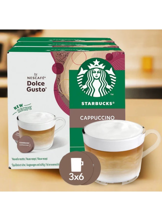 Starbucks نسكافيه دولسي غوستو كابتشينو 12 كبسولة من 6x14.5غ، 6x5.5غ عبوة من 3 - Image 4