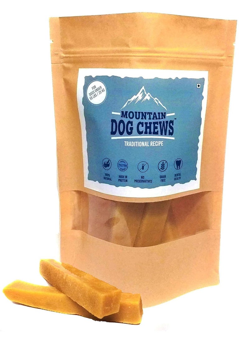 chewers Mountain Dog Chew, 100% Natural Himalayan Yak Milk Dental Bar, Protein & Calcium Rich Treat for Medium Dogs, 200 GMS - Image 1