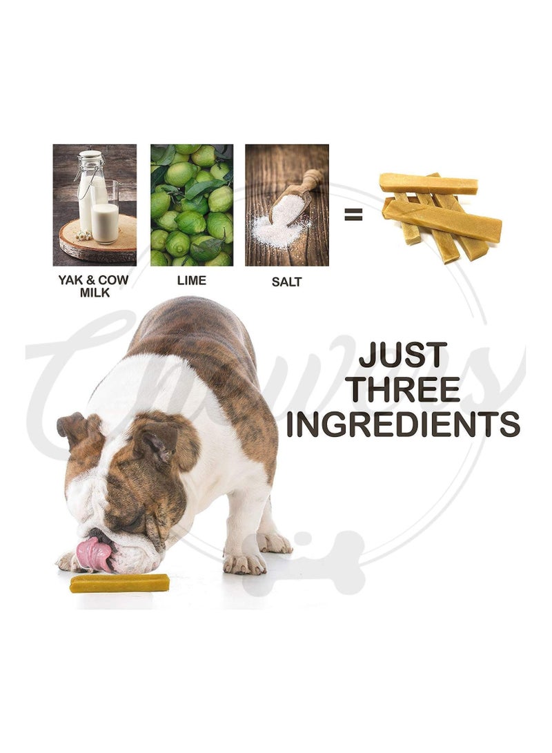 chewers Mountain Dog Chew, 100% Natural Himalayan Yak Milk Dental Bar, Protein & Calcium Rich Treat for Medium Dogs, 200 GMS - Image 4