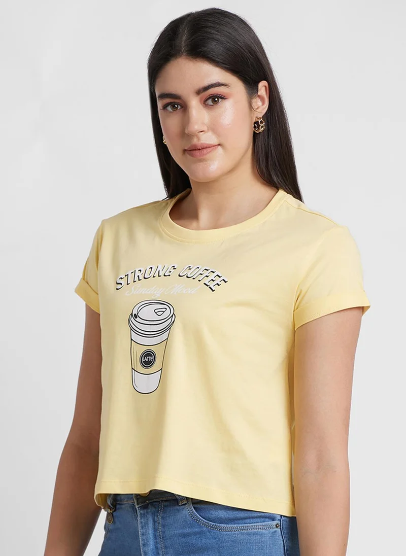 globus Globus Women Typography Printed T-Shirt