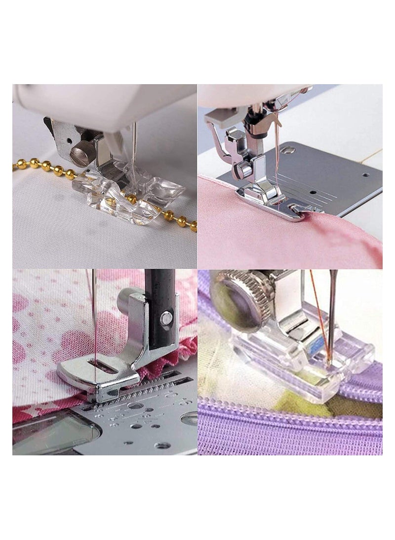 Y&D 11Pcs Presser Feet Set Snap On Sewing Machine Foot for Brother Singer Janome Babylock Kenmore Low Shank Use - Image 4