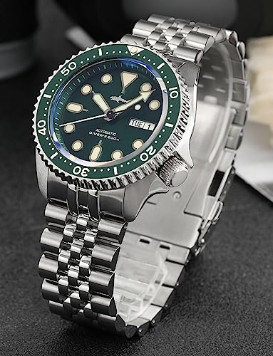 TACTICAL FROG Heimdallr Automatic Mens Watch, NH36A Movement C3 Luminous Dive Watches for Men Stainless Steel SKX007, 200 Meter Water Resistant - Image 2