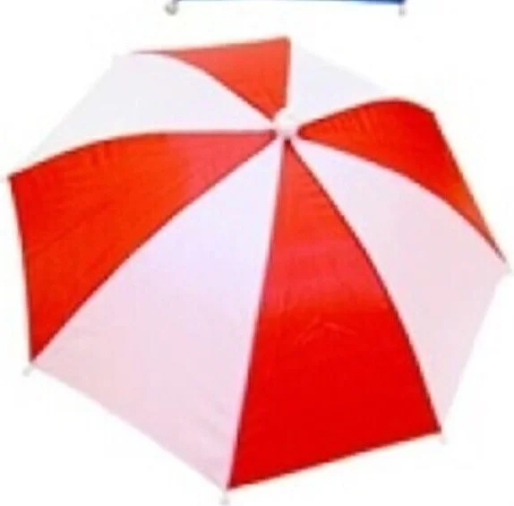 ELEVEN MARKETS Eleven Market Head Umbrella Colorful Beach Summer Red White Head Umbrella