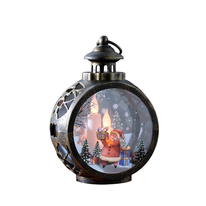 Vintage Christmas LED Ornament Night Light Desktop Decoration - Image 5
