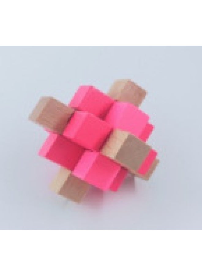 Classical Children's Educational Wooden Toy Blind Box Kongming Lock Luban Lock Adult Decompression Parent-Child Interactive Unlock Game