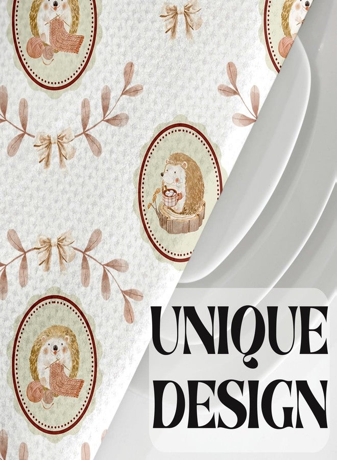 InnoBeta Hedgehog Gifts for Women, Hedgehog Decor Pattern Dish Tea Hand Kitchen Towel, 2 Pack, 16x24 in Microfiber - Image 3