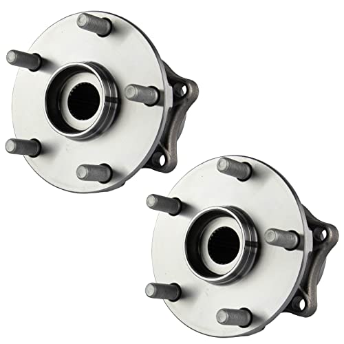 TRQ Rear Wheel Hub Bearings Assembly Set Compatible with 2019-2021 Subaru Ascent 2019 Forester 2015-2021 Legacy Outback 2015-2019 WRX WRX STI - Image 1
