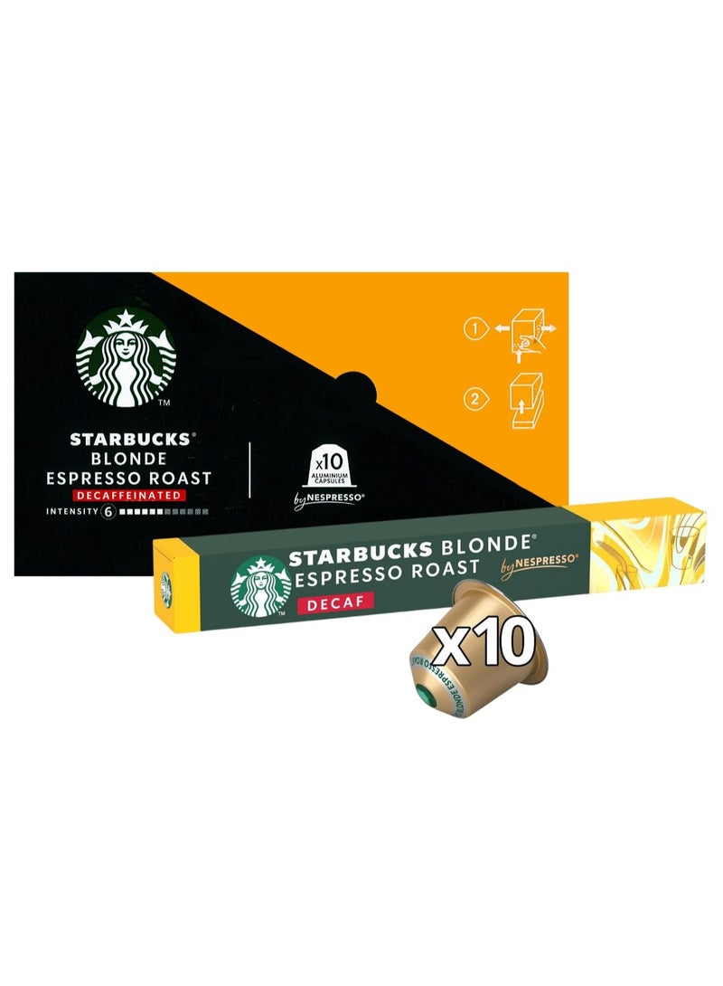 Starbucks Blonde Decaf Nespresso Capsules 10 of Pack - Image 3