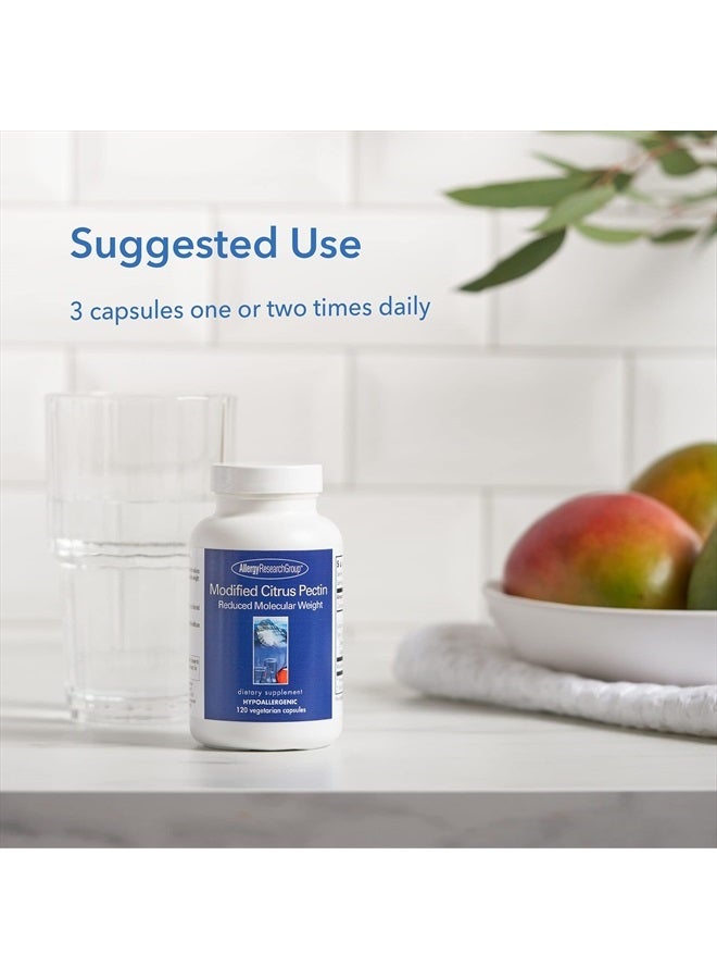 Allergy Research Group Modified Citrus Pectis Dietary Supplement - Cleansing, Low Molecular Weight, Hypoallergenic, Vegetarian Capsules, Gluten Free - 120 Count - Image 5