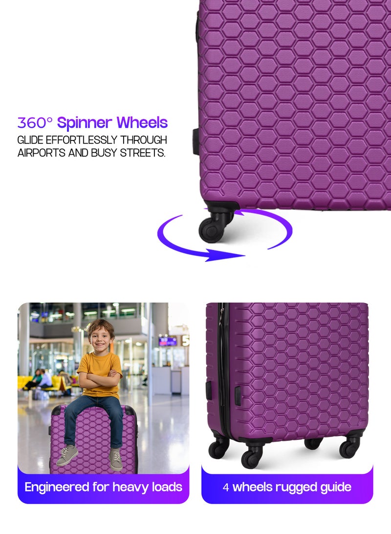 ستارجولد 4 عبوات من عربة أمتعة مقفلة ذات رقم دوار للجانب الصلب - Image 5