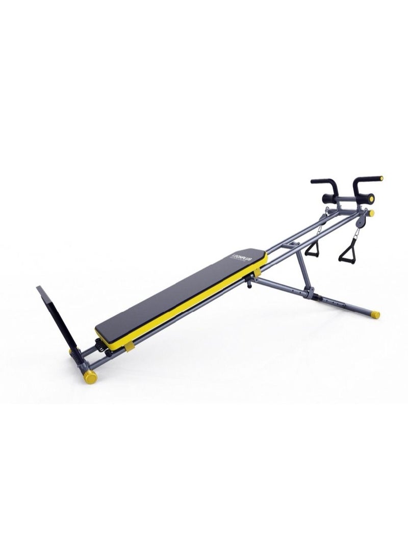TRAMPOLINEPRO - TECH PLUS Gym form Multigym Complete Folding Home Fitness Machine, gym bench, preacher curl machine - Image 1