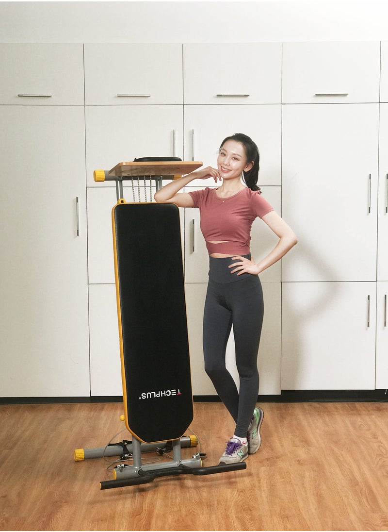 TRAMPOLINEPRO - TECH PLUS Gym form Multigym Complete Folding Home Fitness Machine, gym bench, preacher curl machine - Image 1