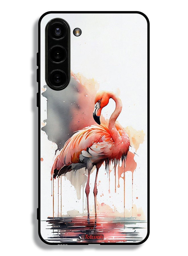 Tolwak Samsung Galaxy S23 Plus 5G Protective Case Cover Tropical Watercolor Art - Image 3