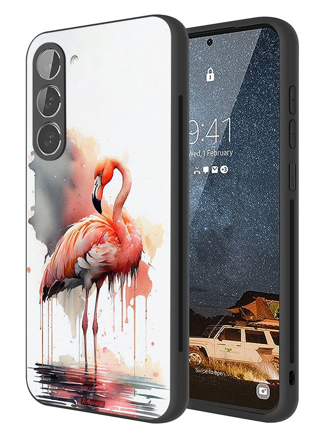 Tolwak Samsung Galaxy S23 Plus 5G Protective Case Cover Tropical Watercolor Art - Image 1