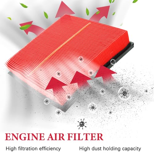 Apeixoto Engine Air Filter Compatible with Toyota 2018-2024 Camry, 2019-2024 RAV4, 2019-2022 Avalon, 2020-2024 Highlander, 2019-2024 ES350, 2022-2024 NX250 Vehicle Air Filter Replacement OE CA12377 17801-25020 - Image 2