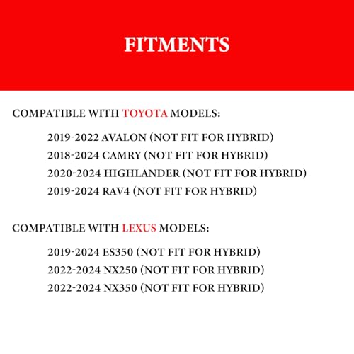 Apeixoto Engine Air Filter Compatible with Toyota 2018-2024 Camry, 2019-2024 RAV4, 2019-2022 Avalon, 2020-2024 Highlander, 2019-2024 ES350, 2022-2024 NX250 Vehicle Air Filter Replacement OE CA12377 17801-25020 - Image 3