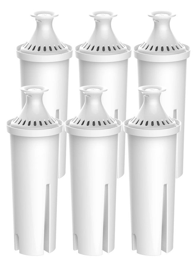 ووتر دروب بديل قطرة الماء لمرشحات وأباريق وموزعات Brita®، مرشح إبريق الماء المعتمد من NSF، Brita® Classic OB03، Mavea® 107007، 35557، والمزيد، عبوة من 6 قطع - Image 1