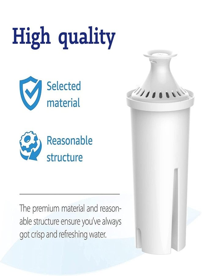 ووتر دروب بديل قطرة الماء لمرشحات وأباريق وموزعات Brita®، مرشح إبريق الماء المعتمد من NSF، Brita® Classic OB03، Mavea® 107007، 35557، والمزيد، عبوة من 6 قطع - Image 3