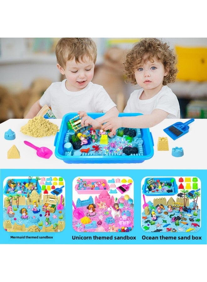 Hot Sale Kids Space Sandbox Theme Suit Construction Truck Ice Cream Clay Educational Handmade Toy-Color:Alloy Model-engineering Vehicle Sandbox - Image 3