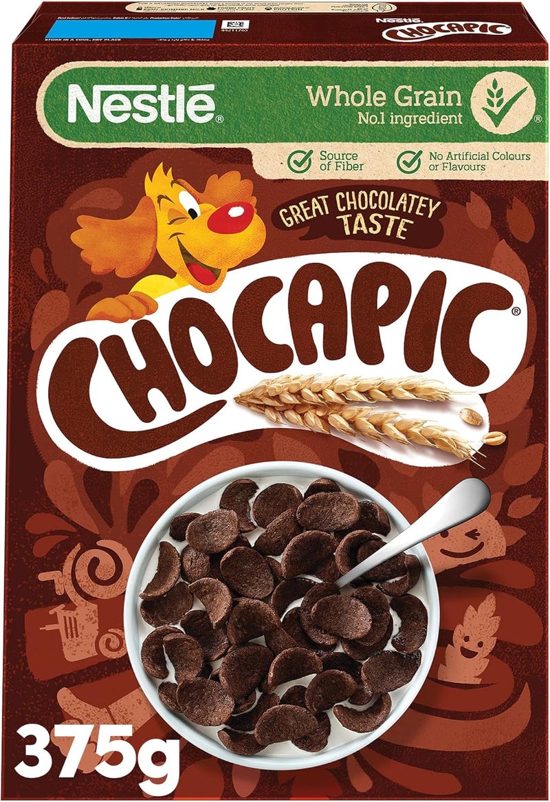 Chocapic Nestlé Chocapic Chocolate Breakfast Cereal, Whole Grain, 375g - Image 1