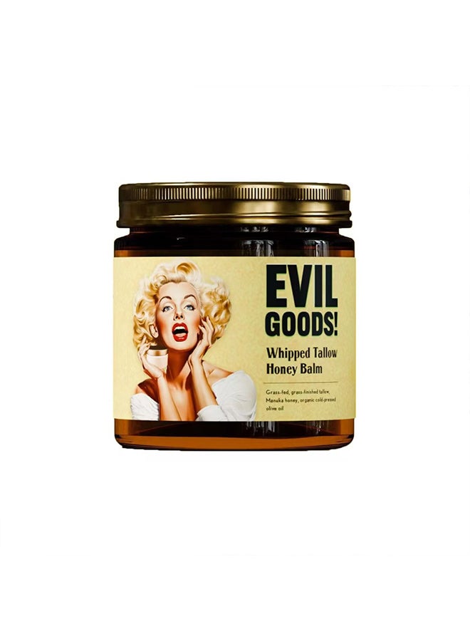Evil Honey And Beef Tallow Balm, Suet Honey Skin Cream 120g, Organic Grass Fed Butter Balm, Deep Moisturizer for Face and Body - Image 1