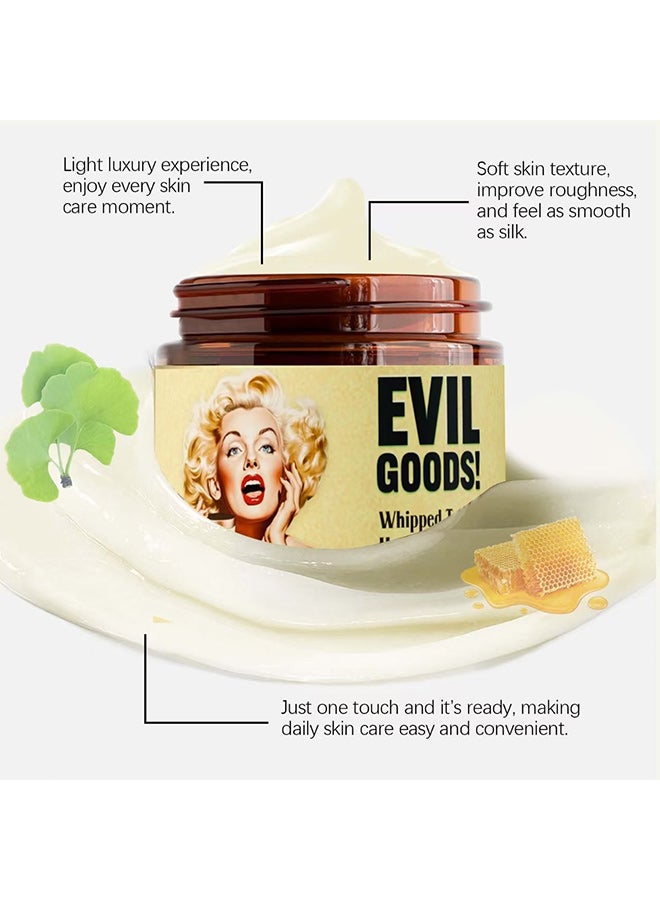 Evil Honey And Beef Tallow Balm, Suet Honey Skin Cream 120g, Organic Grass Fed Butter Balm, Deep Moisturizer for Face and Body - Image 2