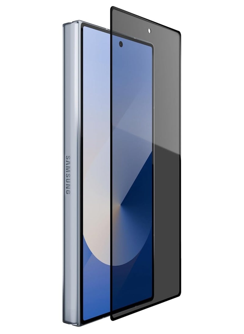 شاشة زجاجية أمامية وخلفية لهاتف Samsung Galaxy Z Fold 7 واقي شاشة للخصوصية مضاد للتجسس، طبقة زجاجية مقواة مقاومة للخدش بصلابة 9H لهاتف Samsung Galaxy Z Fold 7 - Image 1