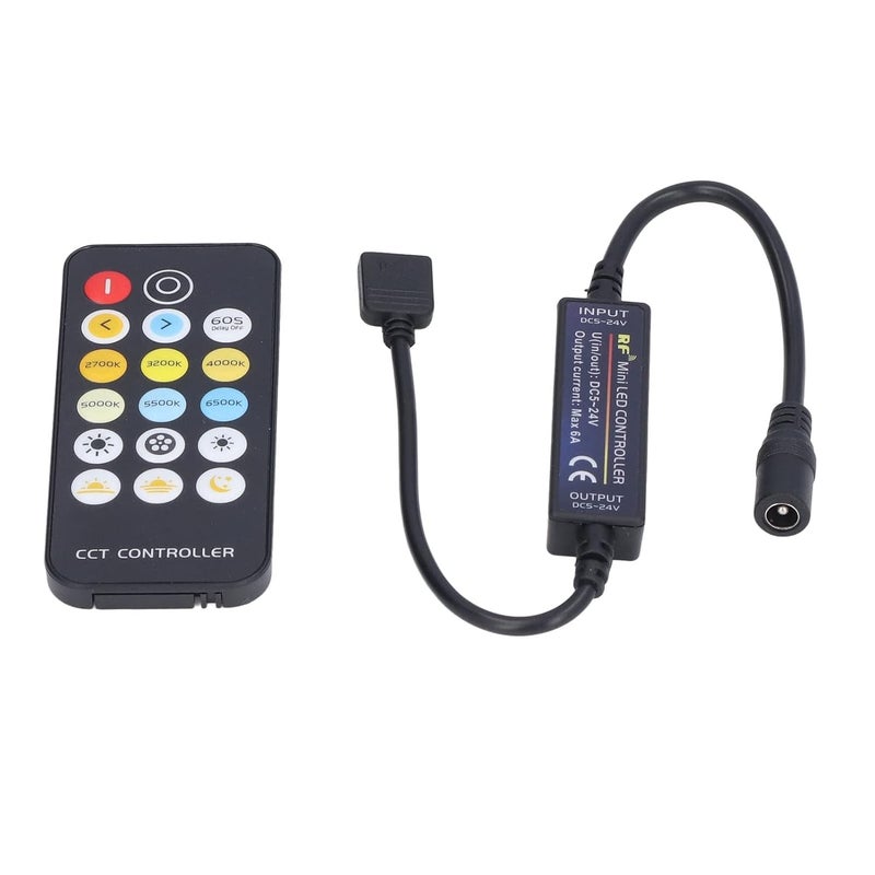 Mini RF Dimmer Controller 17 Keys Remote For LED Strip Lights Color Temperature - Image 2