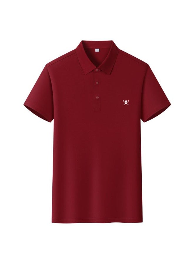 Hackett London Unisex solid color golf Polo shirt, breathable sports casual short-sleeved shirt. - Image 4