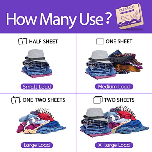 CLEARALIF Laundry Detergent Sheets 80 Sheets (Up to 160 Loads), Lavender - Great For Apartments, Dorms,Eco Friendly - Image 2