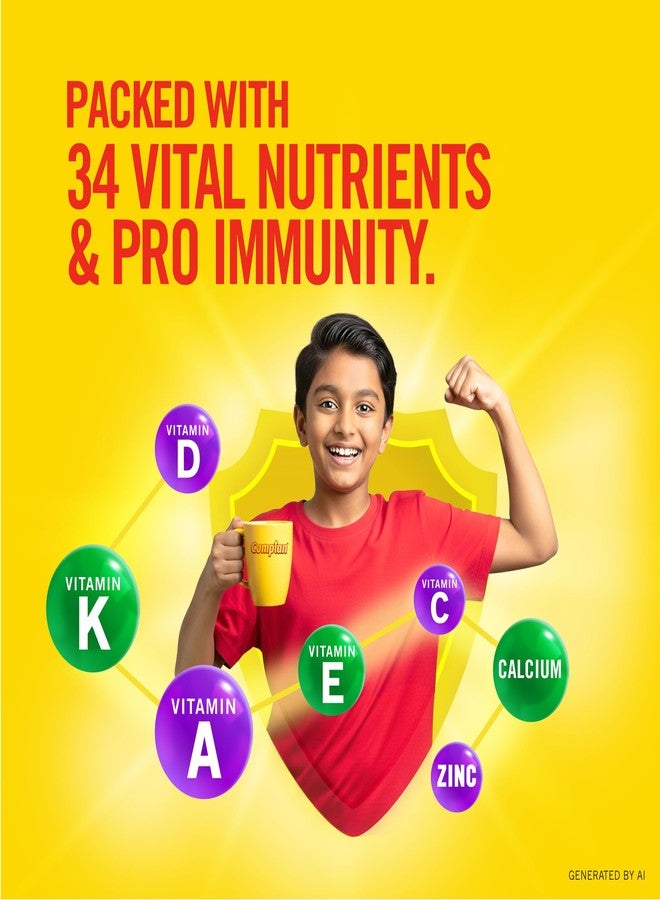 Complan Nutrition Drink Powder for Children, Royale Chocolate Flavour, 200 g Carton | Nutrition drink for kids with protein & 34 vital nutrients - Image 4