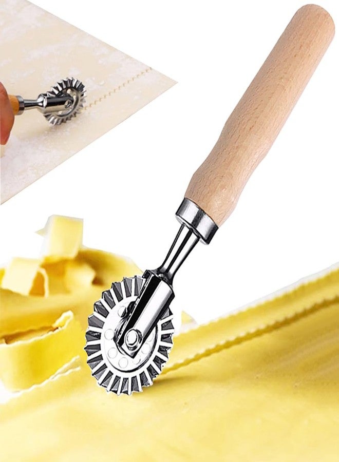 MTOMDY 2 PCS Pastry Wheel Cutter - ravioli cutter - pasta cutter wheel with ，Roller Wheel Round Mold for Home and Kitchen Use - Image 5