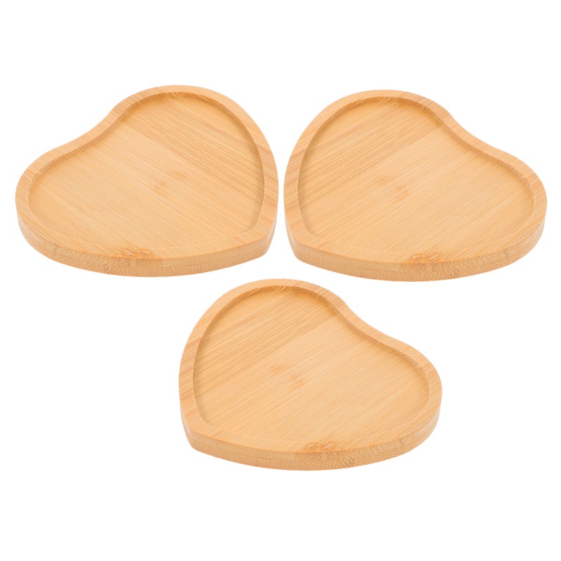 3pcs Heart Shaped Charcuterie Board Wood Serving Platters And Trays Side Dish Serving Trays Mother Day Table Decorations Supplies - Image 5