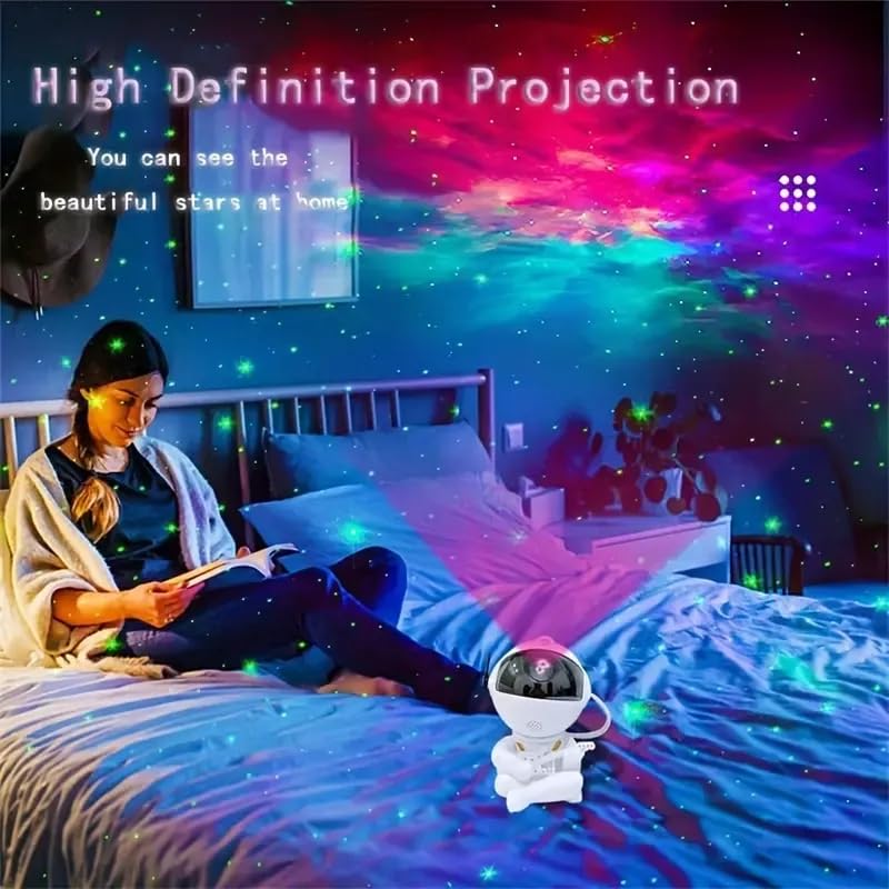 One94Store Astronaut Galaxy Projector Night Light – 360° Rotating Nebula Star Projector with Remote, Timer & Adjustable Head – LED Space Lamp for Kids’ Bedroom, Home, Gifts, Toys (Star Astronaut) - Image 3