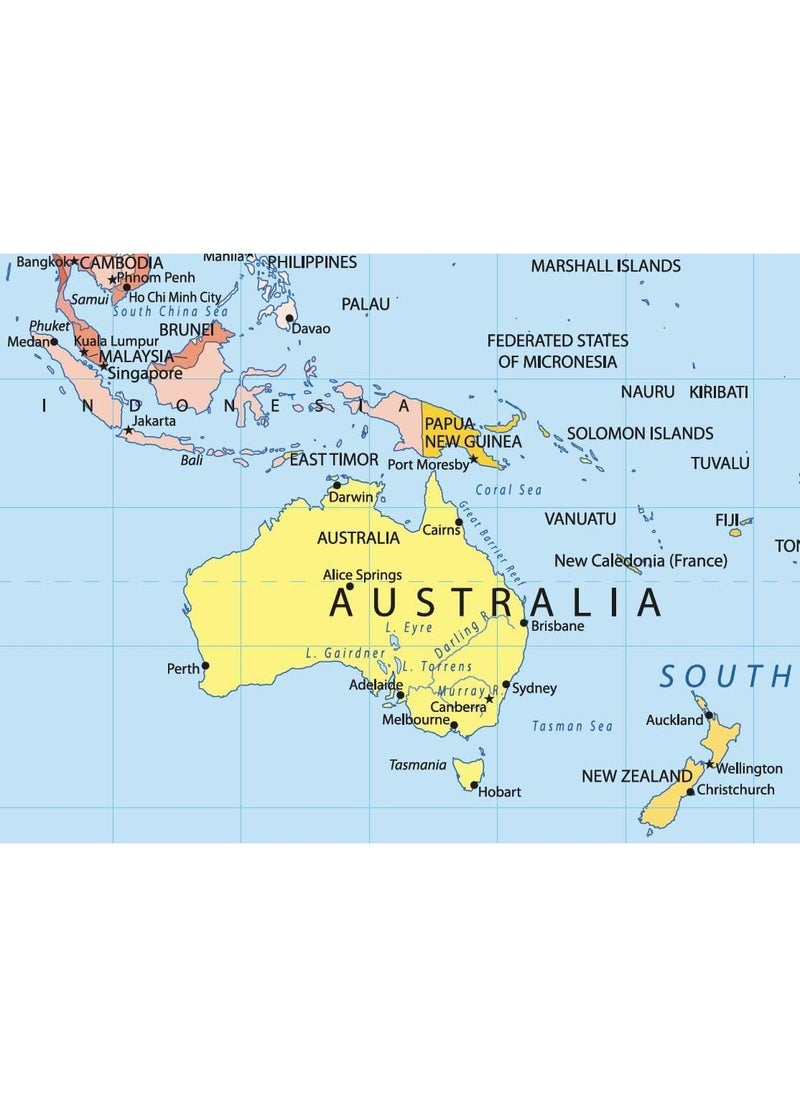 Little Wigwam Little Wigwam World Map Placemat  - Image 1
