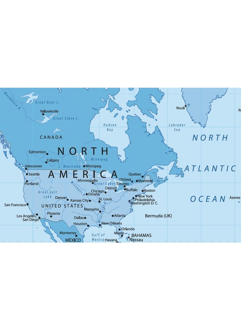 Little Wigwam Little Wigwam World Map Placemat  - Image 2