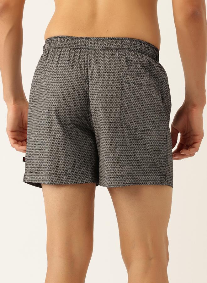 جون بلاير حزمة من 2 - بوكسرات بطبعة هندسية - قطن 100% - Image 4