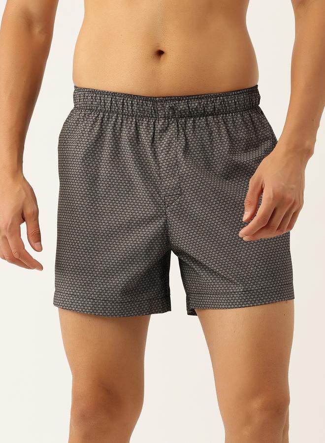 جون بلاير حزمة من 2 - بوكسرات بطبعة هندسية - قطن 100% - Image 3