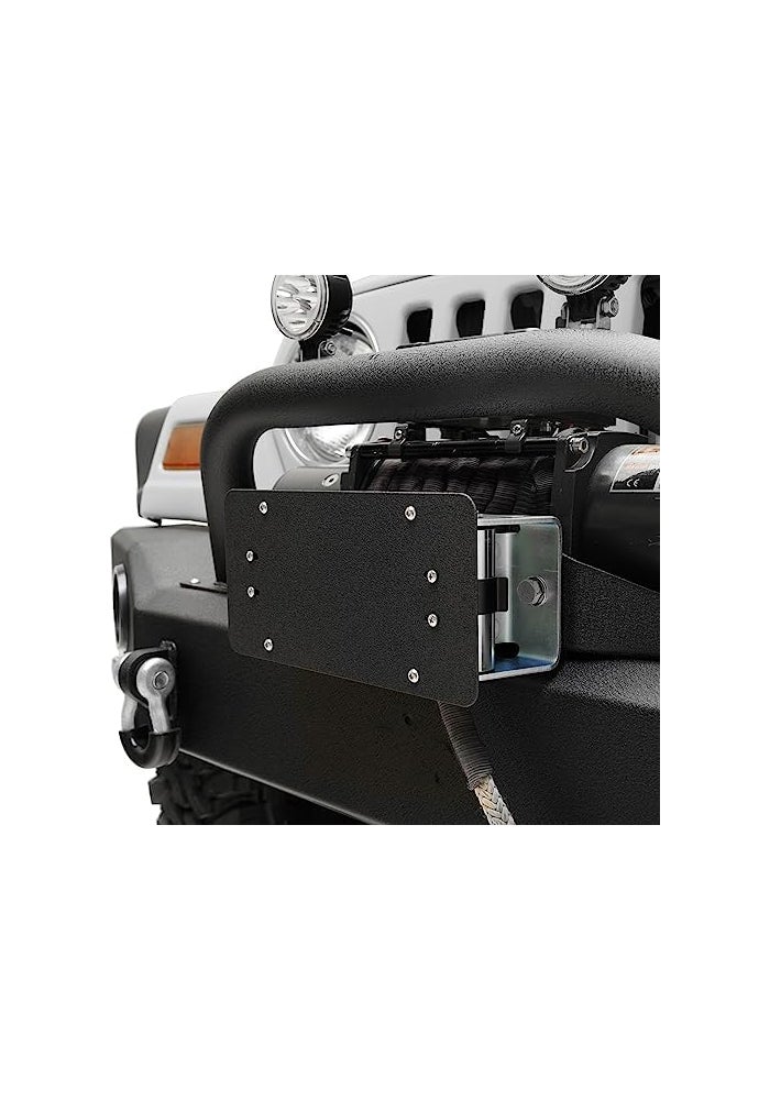 ZORASEN License Plate Mount for Winch Roller Fairlead - Durable Stainless Steel Holder - Image 2