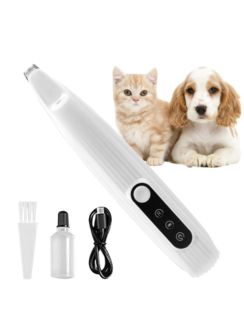 SYOSI Pet Grooming Clippers, Easy Use Rechargeable Dog Paw Trimmer, Speedy Cutting Waterproof Cordless Cat Small Dogs Shaver Small Electric Pet Clippers for Grooming - Image 2