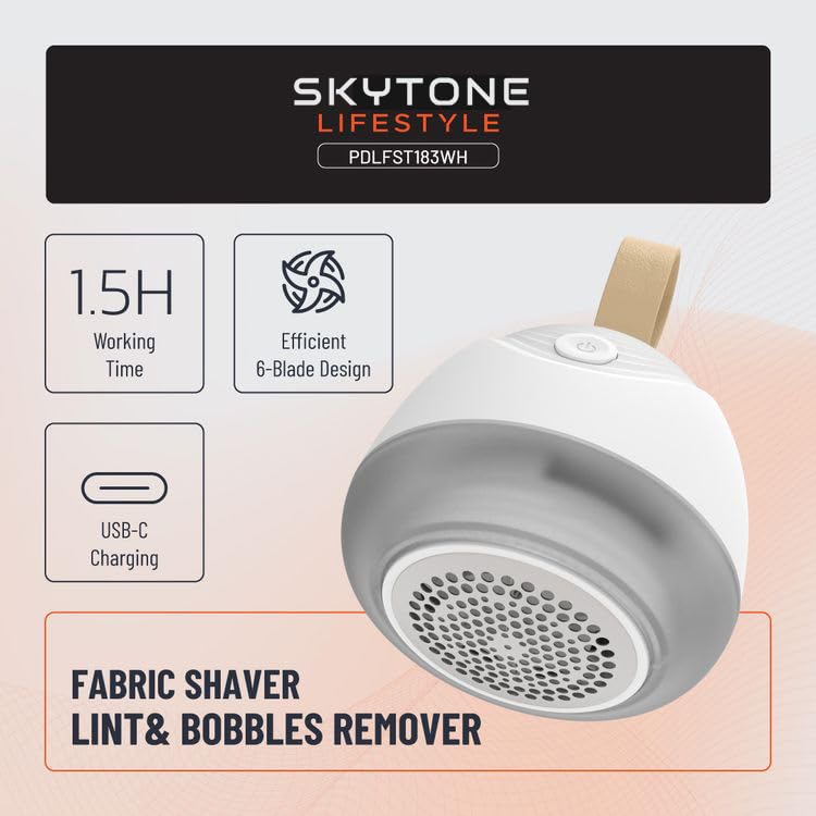 SKYTONE Lint Remover for Clothes, Clothes Fuzz Remover for All Woolen Clothes, Shirts, Jackets, Burr Remover, Pill Remover from Carpets, Curtains - Image 2