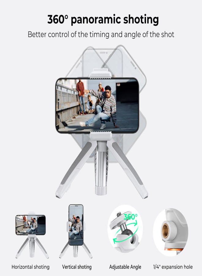 K&F CONCEPT Portable Extendable Selfie Stick Tripod Aluminum Alloy 1/4 In Screw 2kg Load Capacity with Phone Holder Remote Shutter Replacement for iPhone 15/14/13/12 Mirrorless Camera Vlog Live - Image 2