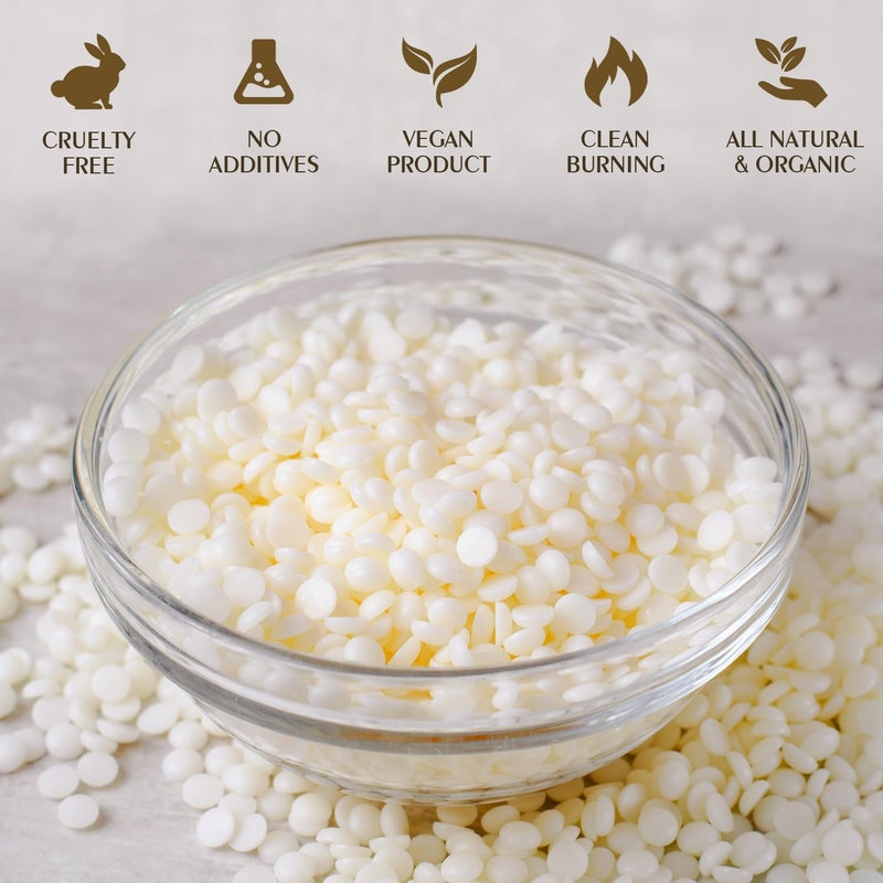 Waxcanpy Soy Wax, Waxcanpy Natural Soy Wax for Candle Making, Organic Candle Wax from Farm, No Additives, Harmless and Pure (0.5lb) - Image 3