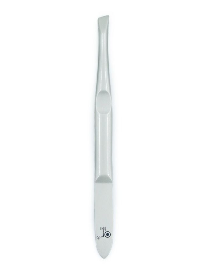 Or Bleu Non Slip Grip Slanted Tweezer - Image 1